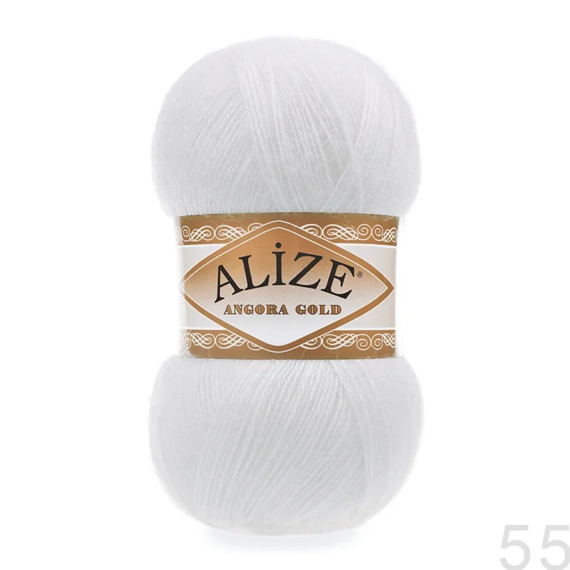 Alize Angora Gold 55 თეთრი