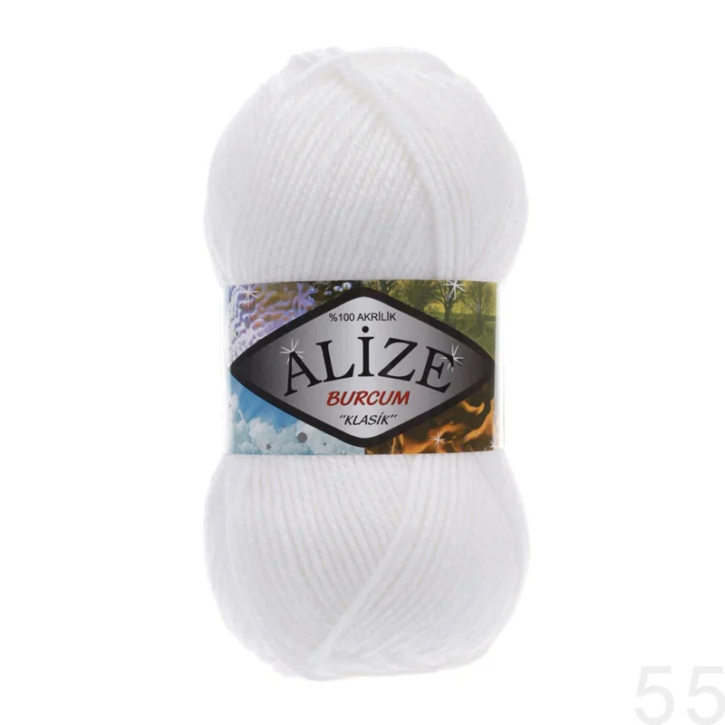 Alize Burcum Klasik 55 თეთრი