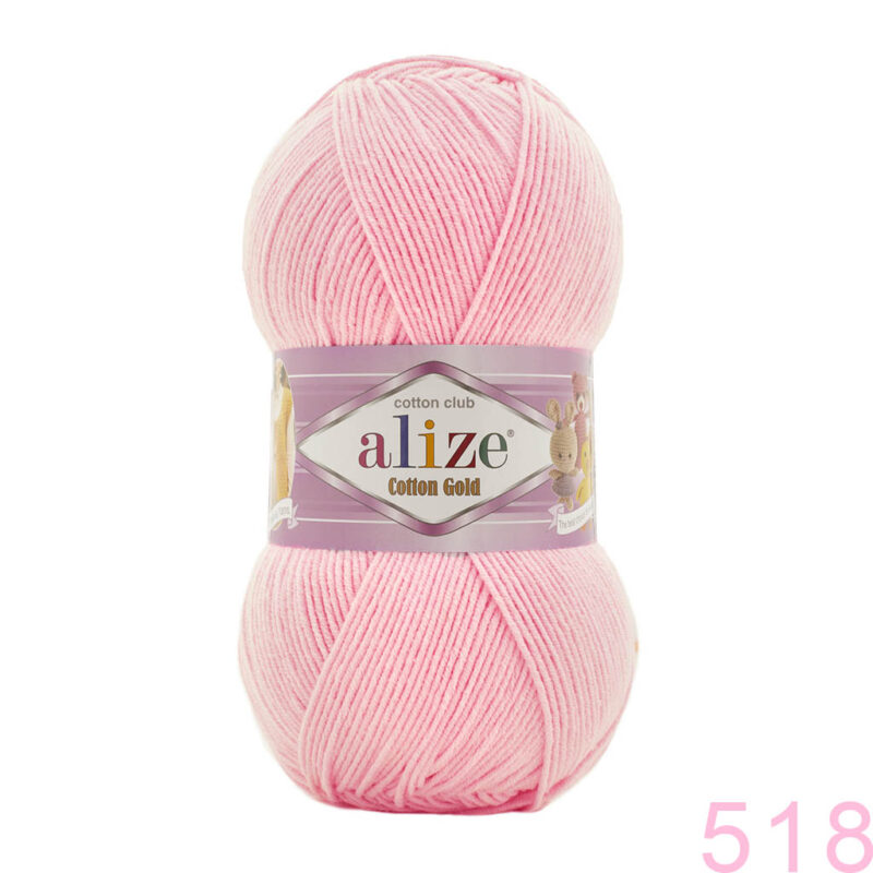 Alize Cotton Gold 518 ღია ვარდისფერი