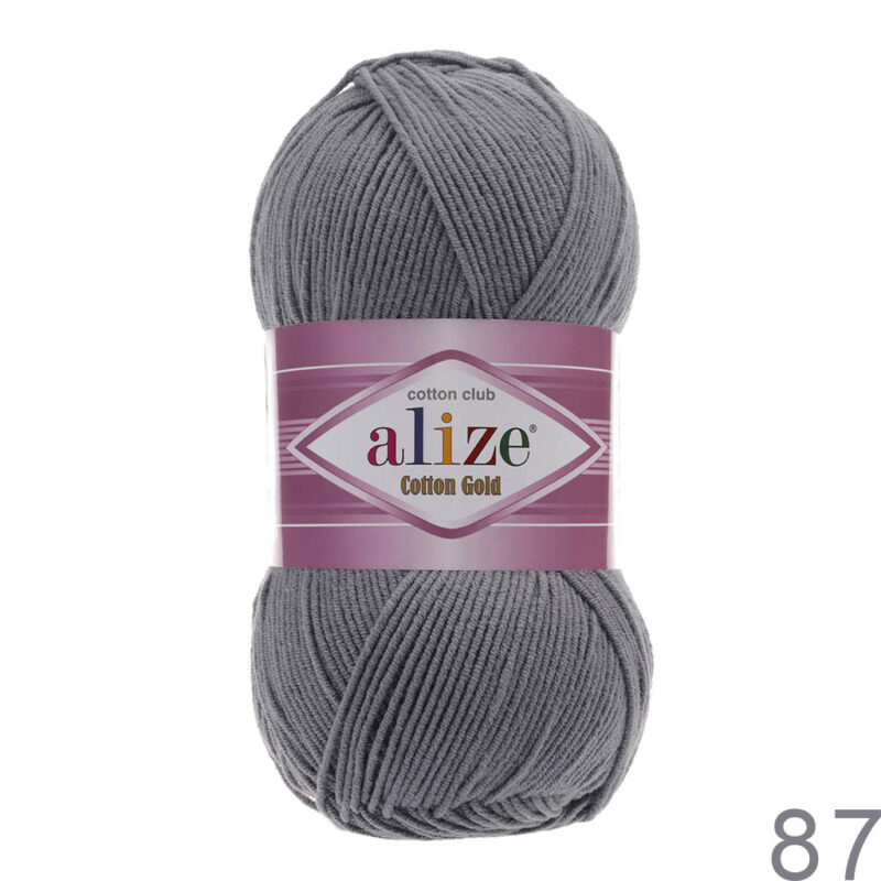 Alize Cotton Gold 87 რუხი
