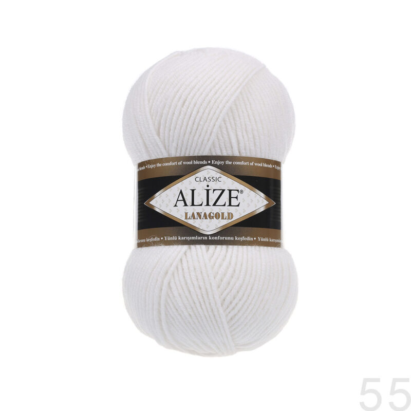Alize Lanagold Classic 55 თეთრი