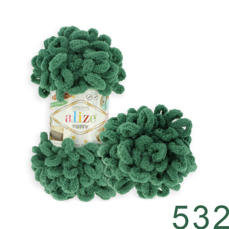 Alize Puffy 532 მუქი მწვანე
