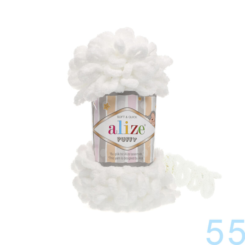 Alize Puffy 55 თეთრი