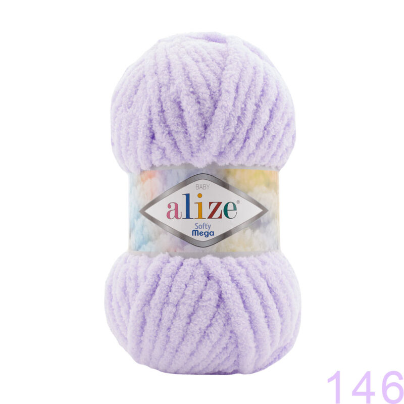 Alize Softy Mega 146 ღია მელნისფერი