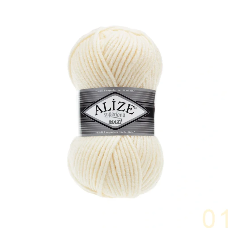 Alize Superlana Maxi 01 კრემისფერი