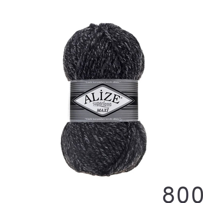 Alize Superlana Maxi 800 ნახშირისფერი ჟასპე