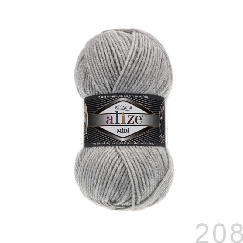 Alize Superlana Midi 208 ღია ნაცრისფერი მელანჟი