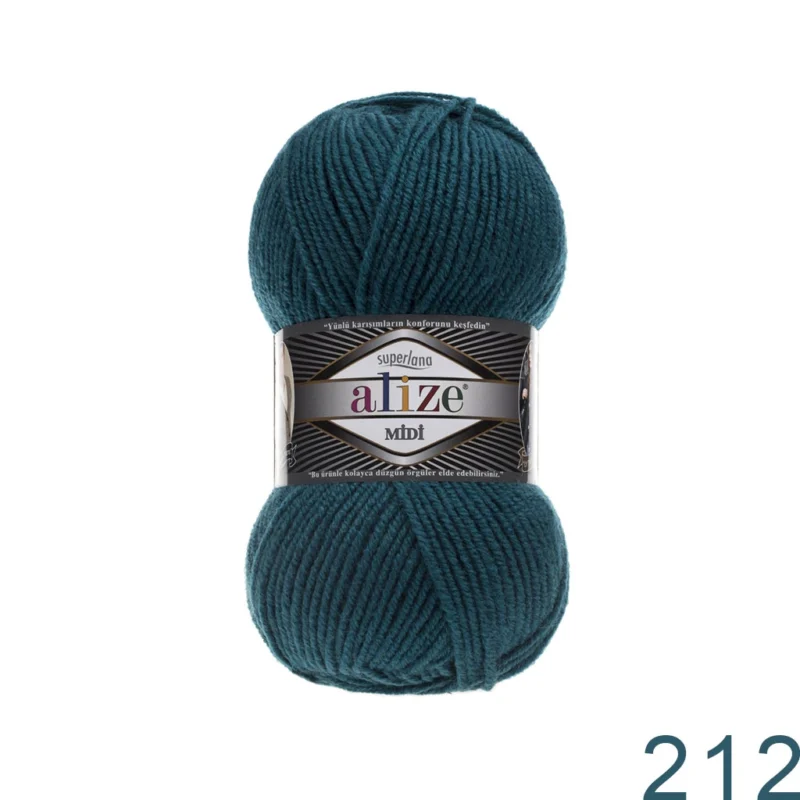 Alize Superlana Midi 212 მუქი ფირუზისფერი